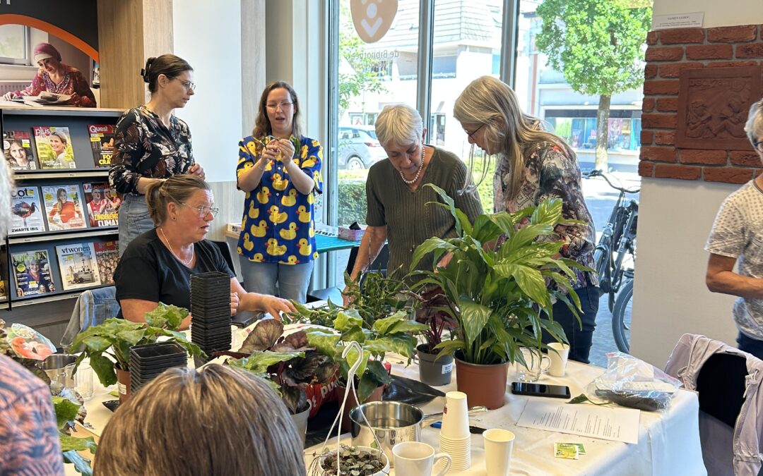 Succesvolle miniworkshop plantjes stekken