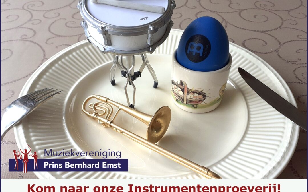 Kom op 9 mei a.s. instrumenten uitproberen bij muziekvereniging Prins Bernhard Emst