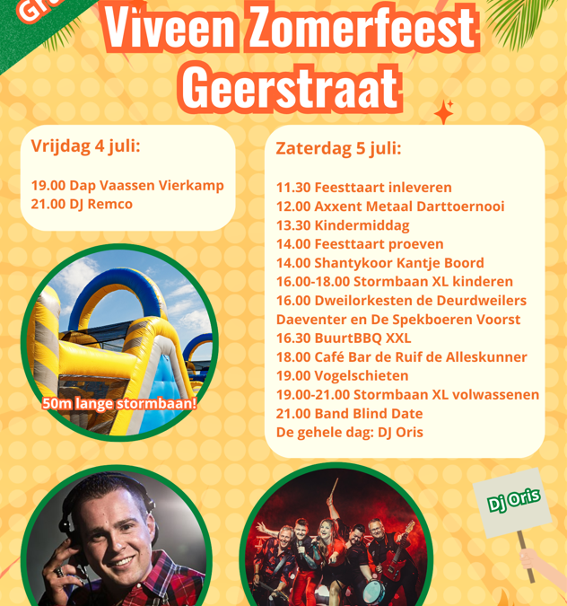 Viveen Zomerfeest Geerstraat