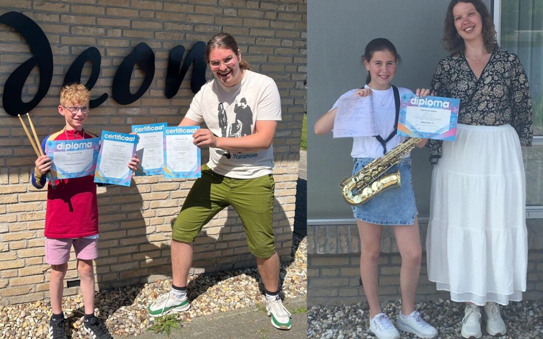 Jonge muzikanten van Prins Bernhard Emst geslaagd!