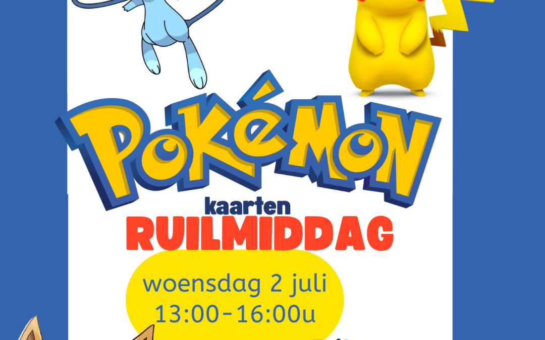 Pokémon ruilmiddag voor kinderen uit Vaassen