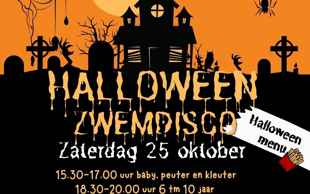 Halloween zwemdisco bij De Koekoek in Vaassen