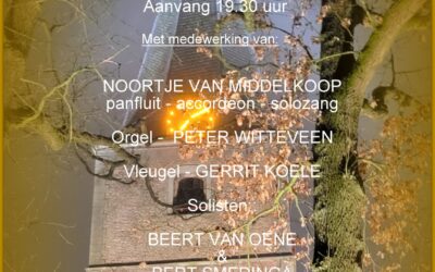 Zaterdag 1 november a.s. najaarsconcert “HOSANNA”
