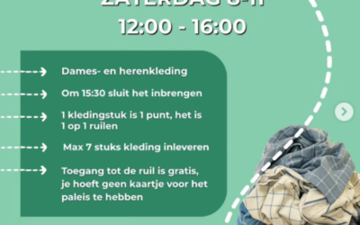 Clothing Loop Deventer organiseert een kledingruil bij Paleis het Loo