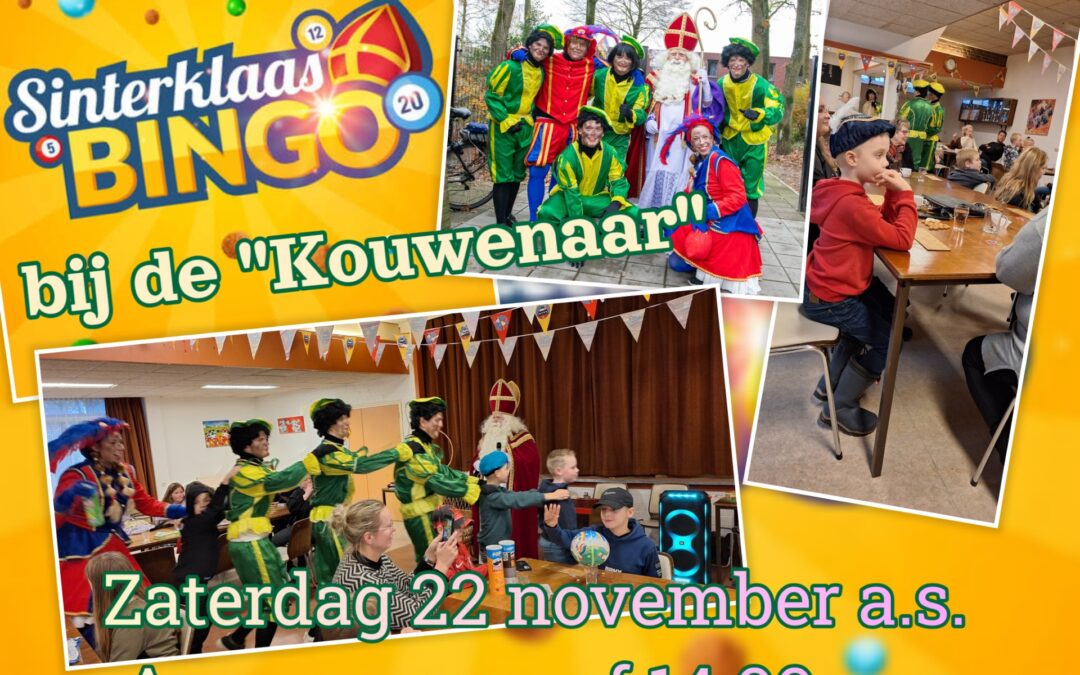 Sinterklaasfamiliebingo bij de Kouwenaar.