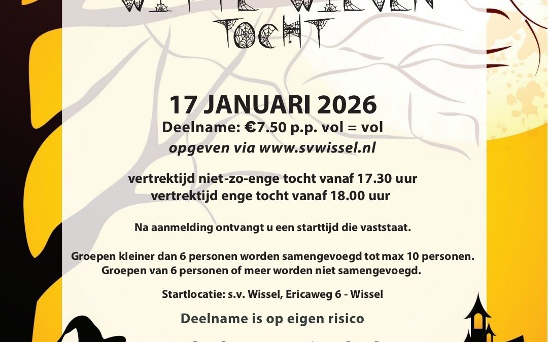 Witte Wieventocht S.V. Wissel zaterdag 17 januari 2026