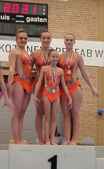 Goud voor Sportacrobatiek Vaassen tijdens plaatsingswedstrijd in Dinxperloo