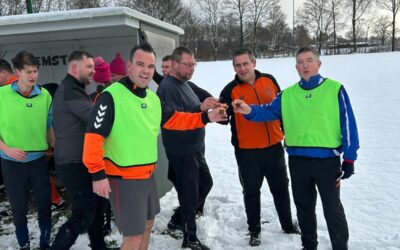 Sneeuwpret en ‘warme’ versnaperingen tijdens de Nieuwjaarstraining v.v. Emst
