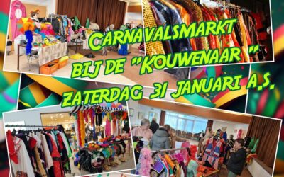 Carnavalmarkt bij speeltuin-wijkvereniging de “Kouwenaar”