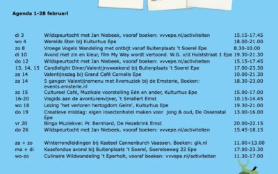 VVV Epe-Activiteitenkalender februari 2026
