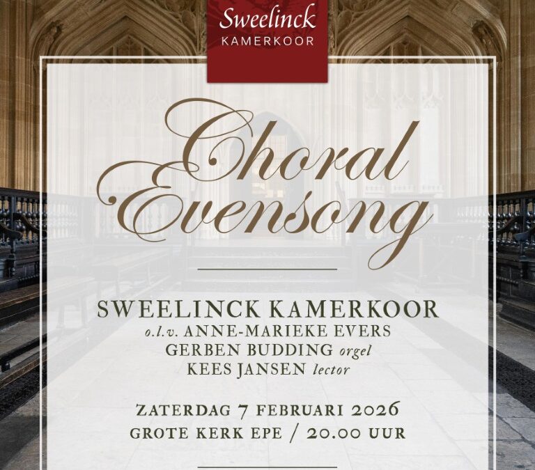 Evensong Sweelinck Kamerkoor in Grote Kerk Epe
