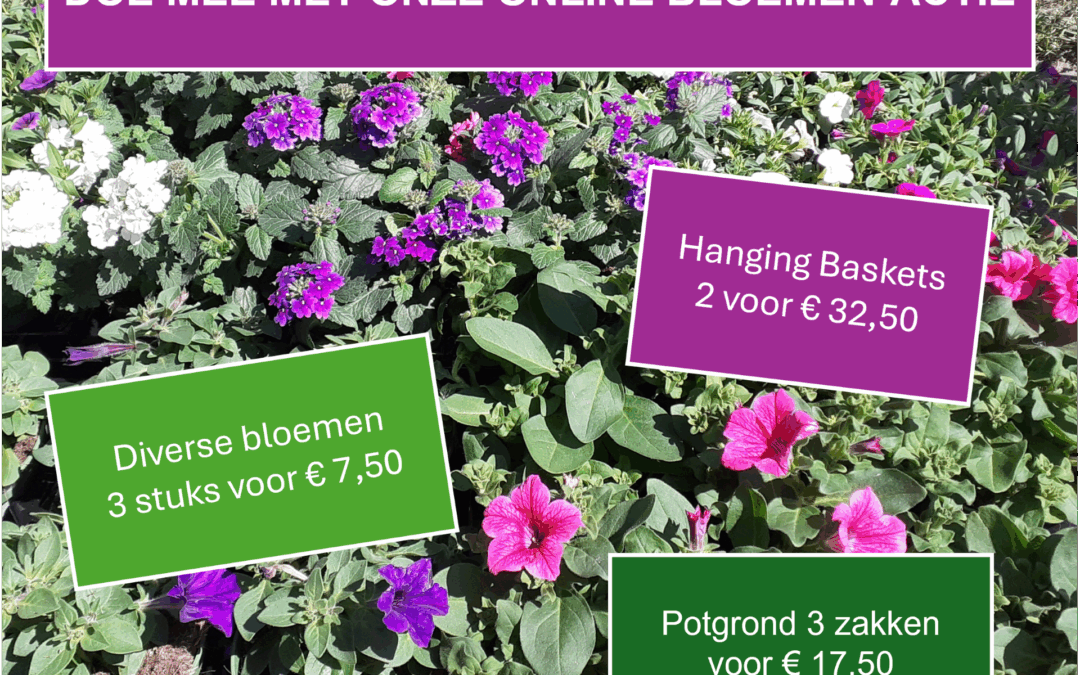 Online Bloemen-actie bij Prins Bernhard Emst: vooraf bestellen en ophalen op 9 mei a.s.