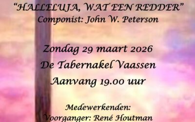 Nederlandse Paascantate in “De Tabernakel” Vaassen