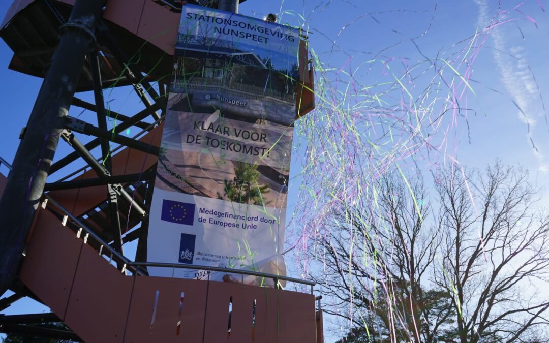 Nieuwe stationsomgeving Nunspeet officieel geopend