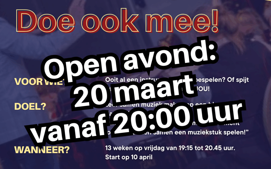 Nog plaatsen vrij bij volwassen leerorkest ‘Toontje Later’ van Prins Bernhard Emst  