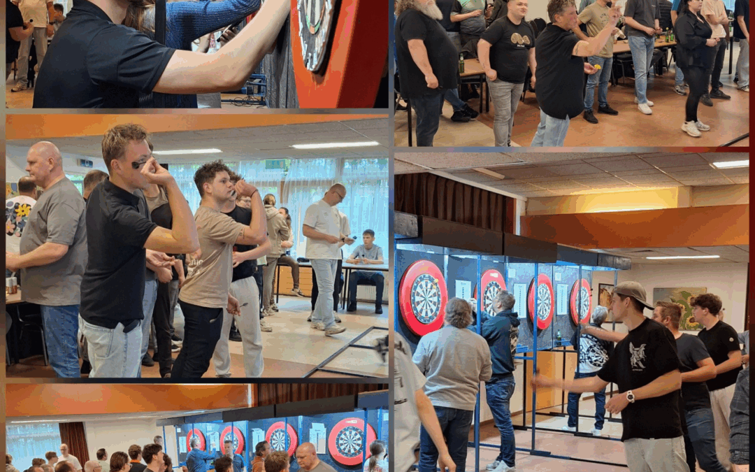 Koppeldarts bij de Kouwenaar groot succes.