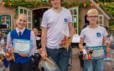 Het blijft diploma’s regenen bij het Vaassens Fanfare Corps!