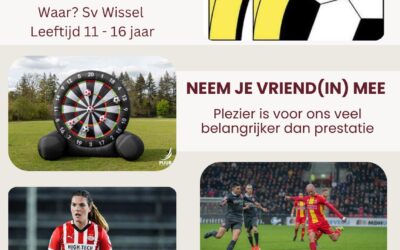 SV Wissel organiseert voetbalclinic met oud-international Siri Worm en profvoetballer Elmo Lieftink