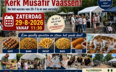 Tweede verkoopactie tbv de renovatie van Molukse Kerk MUSAFIR in Vaassen.